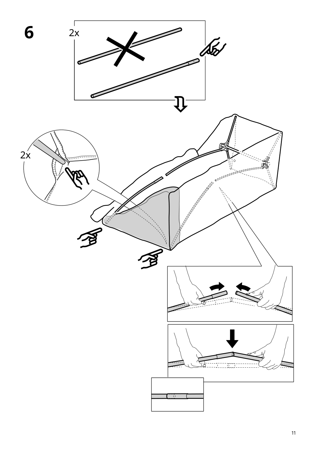 Assembly instructions for IKEA Vuku wardrobe white | Page 11 - IKEA VUKU wardrobe 803.319.73