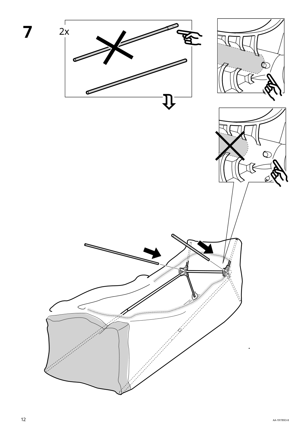 Assembly instructions for IKEA Vuku wardrobe white | Page 12 - IKEA VUKU wardrobe 803.319.73