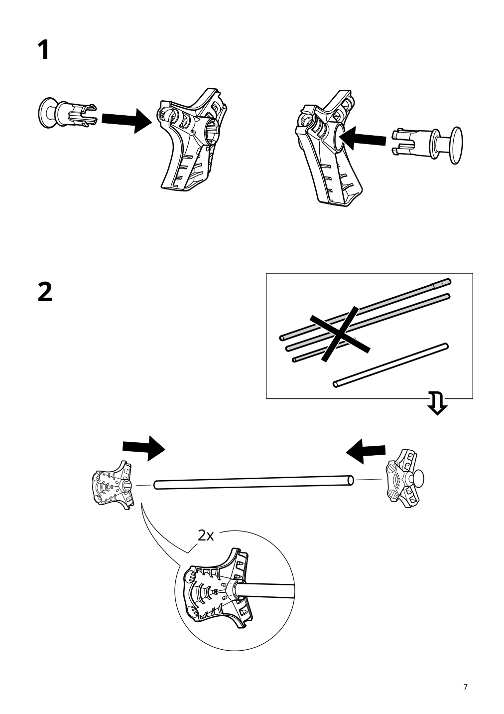 Assembly instructions for IKEA Vuku wardrobe white | Page 7 - IKEA VUKU wardrobe 803.319.73