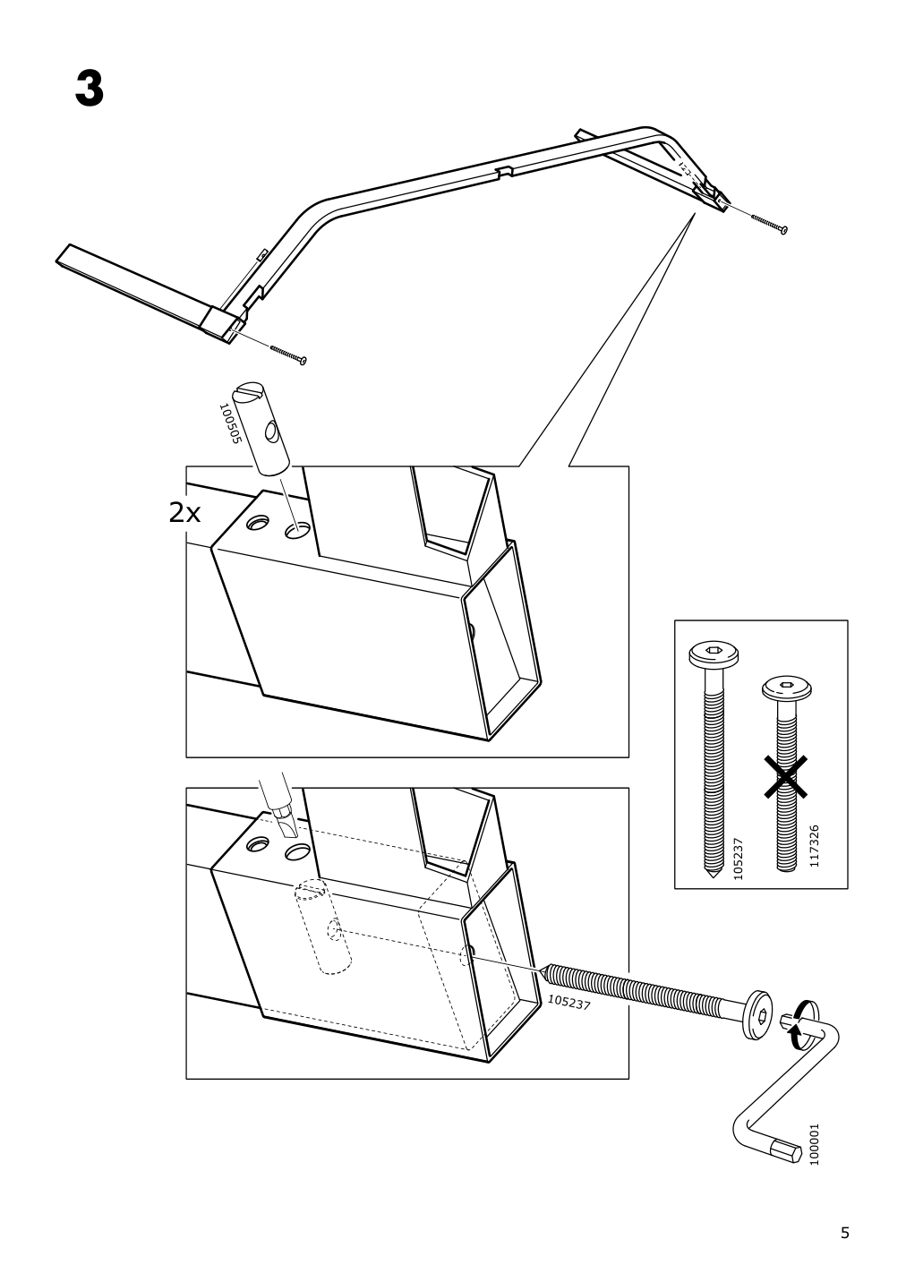 Assembly instructions for IKEA Ypperlig table ash | Page 5 - IKEA YPPERLIG / ODGER table and 4 chairs 894.830.66