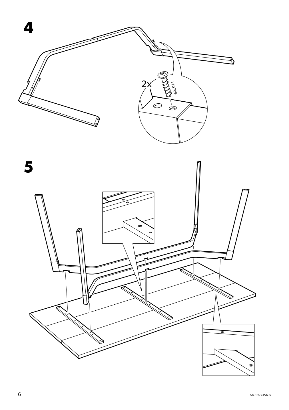 Assembly instructions for IKEA Ypperlig table ash | Page 6 - IKEA YPPERLIG / ODGER table and 4 chairs 894.830.66