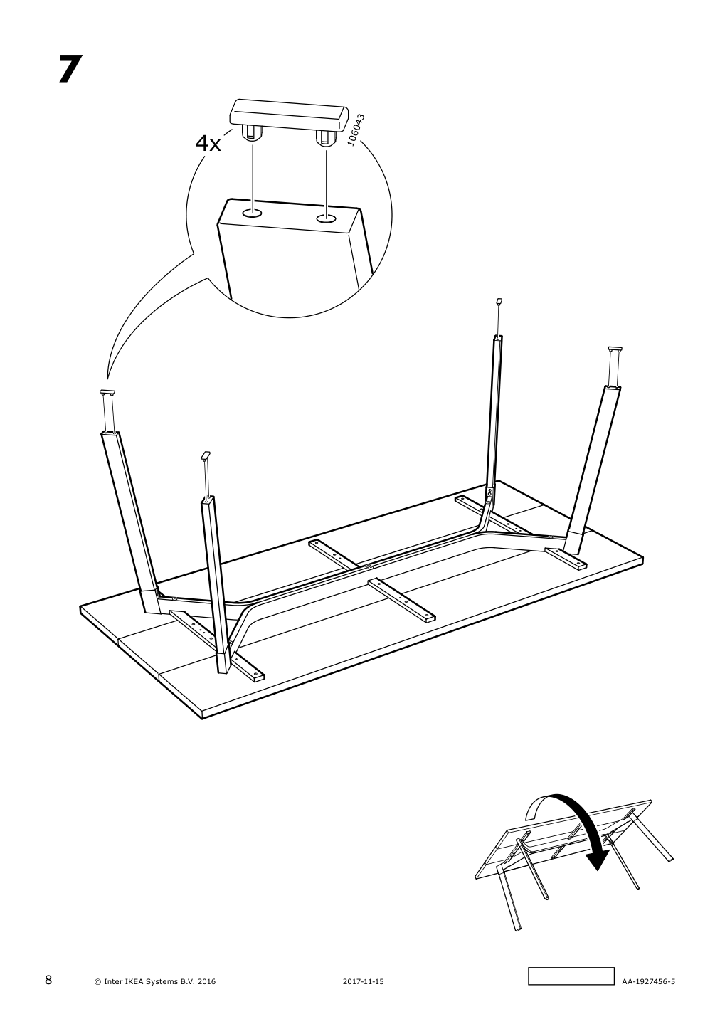 Assembly instructions for IKEA Ypperlig table ash | Page 8 - IKEA YPPERLIG / NILSOVE table and 4 chairs 692.972.92