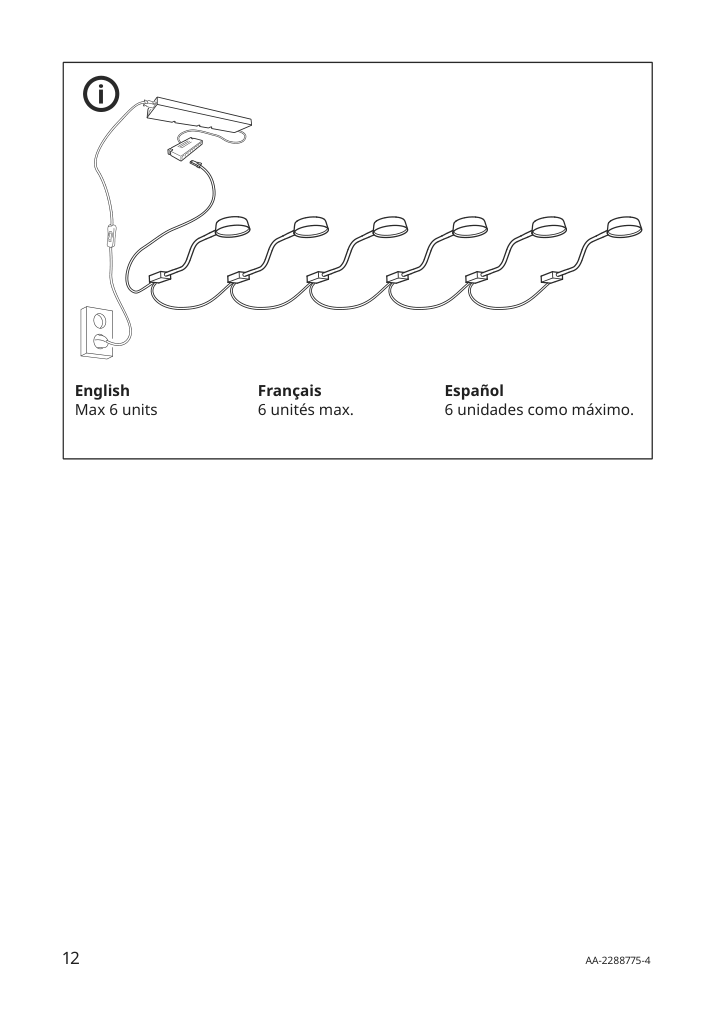 Assembly instructions for IKEA Ytberg cabinet lighting black dimmable | Page 12 - IKEA YTBERG cabinet lighting 605.278.91