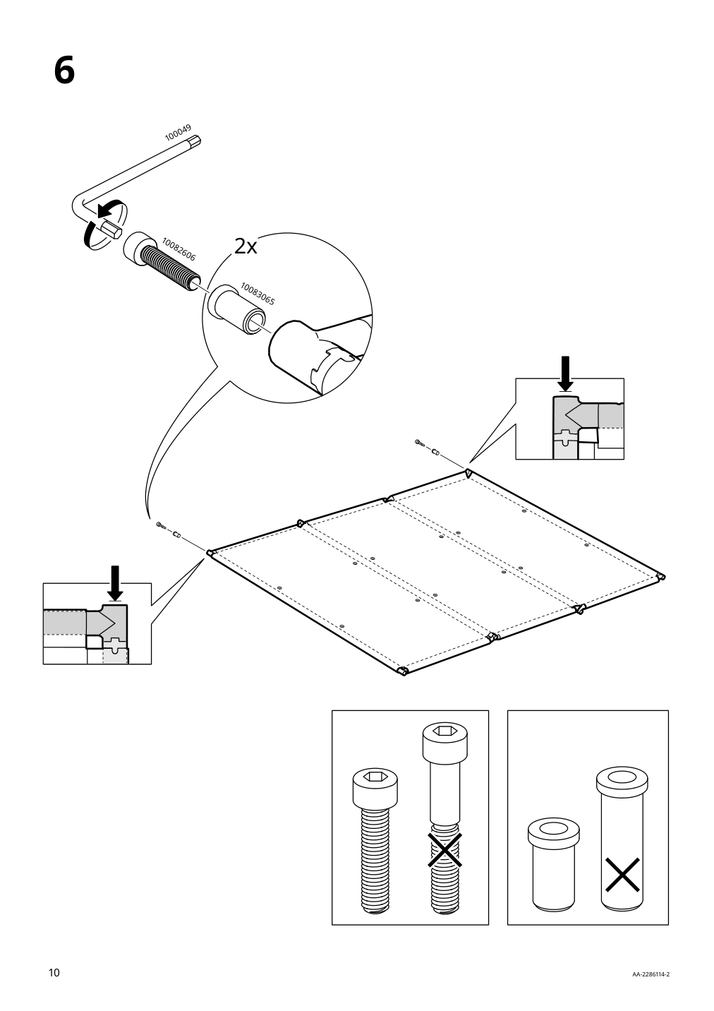 Assembly instructions for IKEA Ytterskaer privacy screen outdoor gray | Page 10 - IKEA YTTERSKÄR privacy screen, outdoor 404.951.36