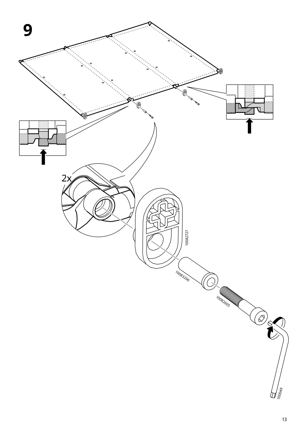 Assembly instructions for IKEA Ytterskaer privacy screen outdoor gray | Page 13 - IKEA YTTERSKÄR privacy screen, outdoor 404.951.36