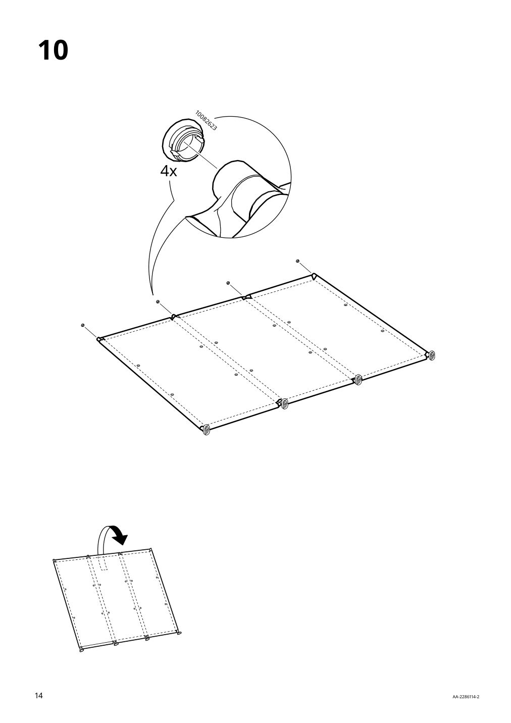 Assembly instructions for IKEA Ytterskaer privacy screen outdoor gray | Page 14 - IKEA YTTERSKÄR privacy screen, outdoor 404.951.36