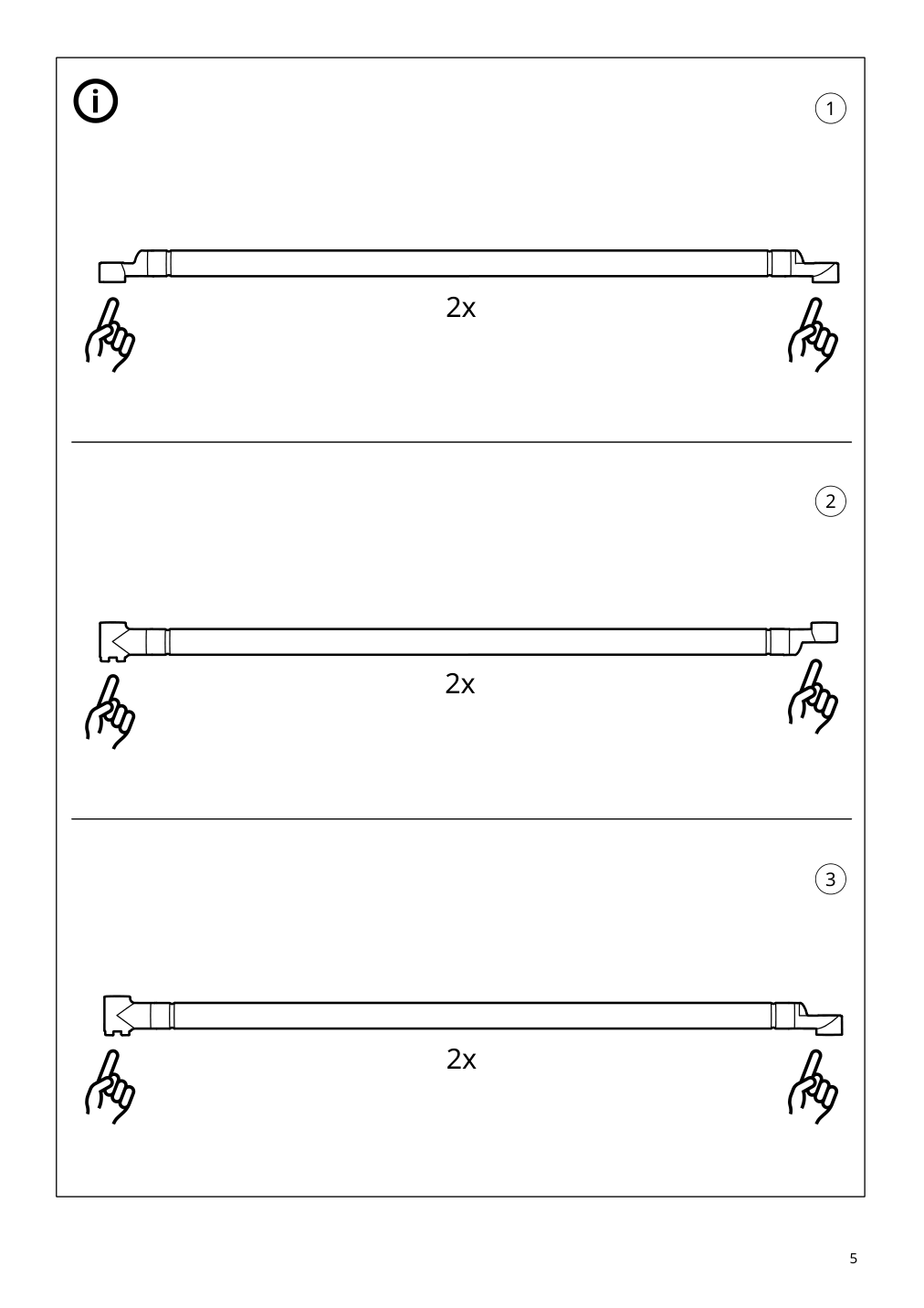 Assembly instructions for IKEA Ytterskaer privacy screen outdoor gray | Page 5 - IKEA YTTERSKÄR privacy screen, outdoor 404.951.36