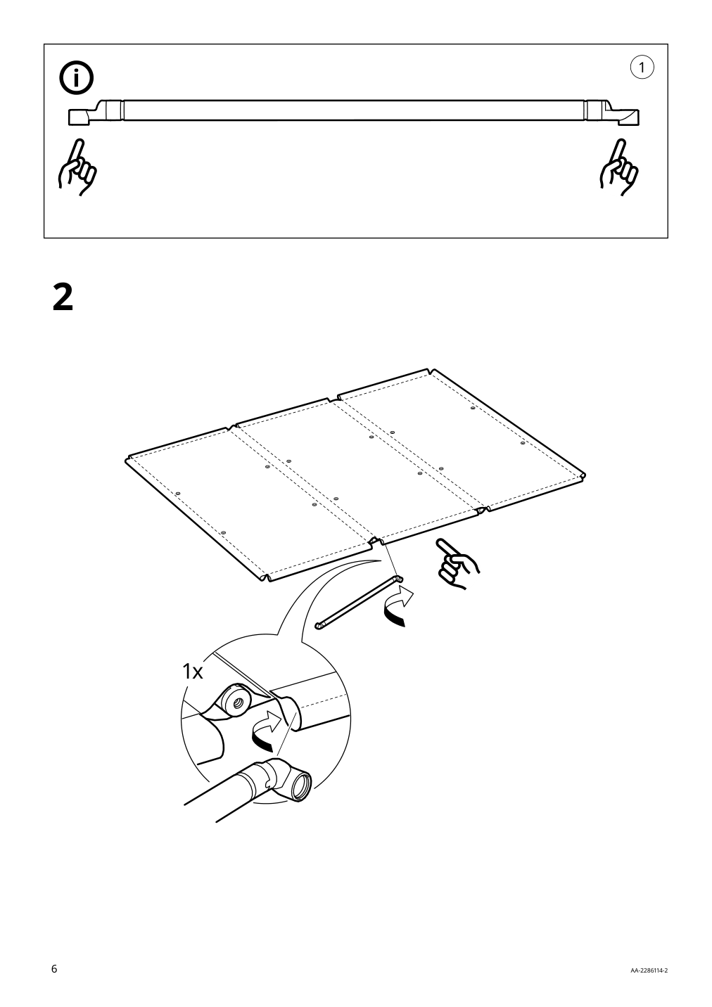 Assembly instructions for IKEA Ytterskaer privacy screen outdoor gray | Page 6 - IKEA YTTERSKÄR privacy screen, outdoor 404.951.36