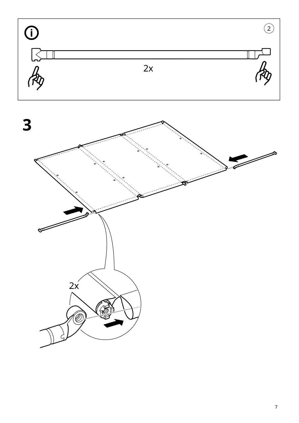 Assembly instructions for IKEA Ytterskaer privacy screen outdoor gray | Page 7 - IKEA YTTERSKÄR privacy screen, outdoor 404.951.36