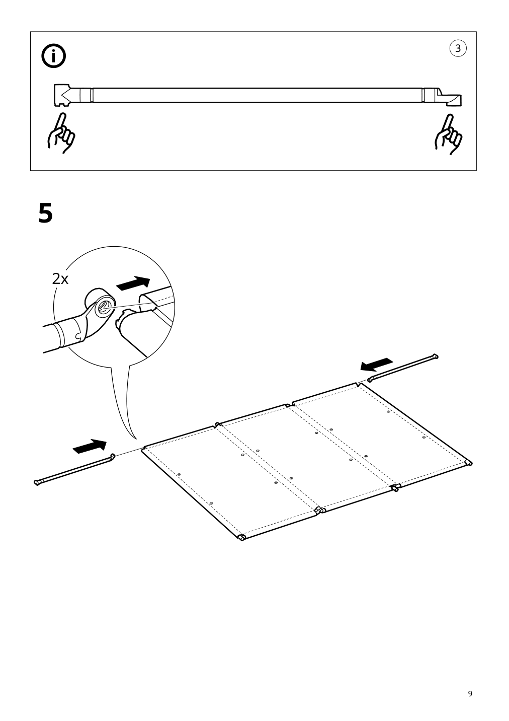 Assembly instructions for IKEA Ytterskaer privacy screen outdoor gray | Page 9 - IKEA YTTERSKÄR privacy screen, outdoor 404.951.36