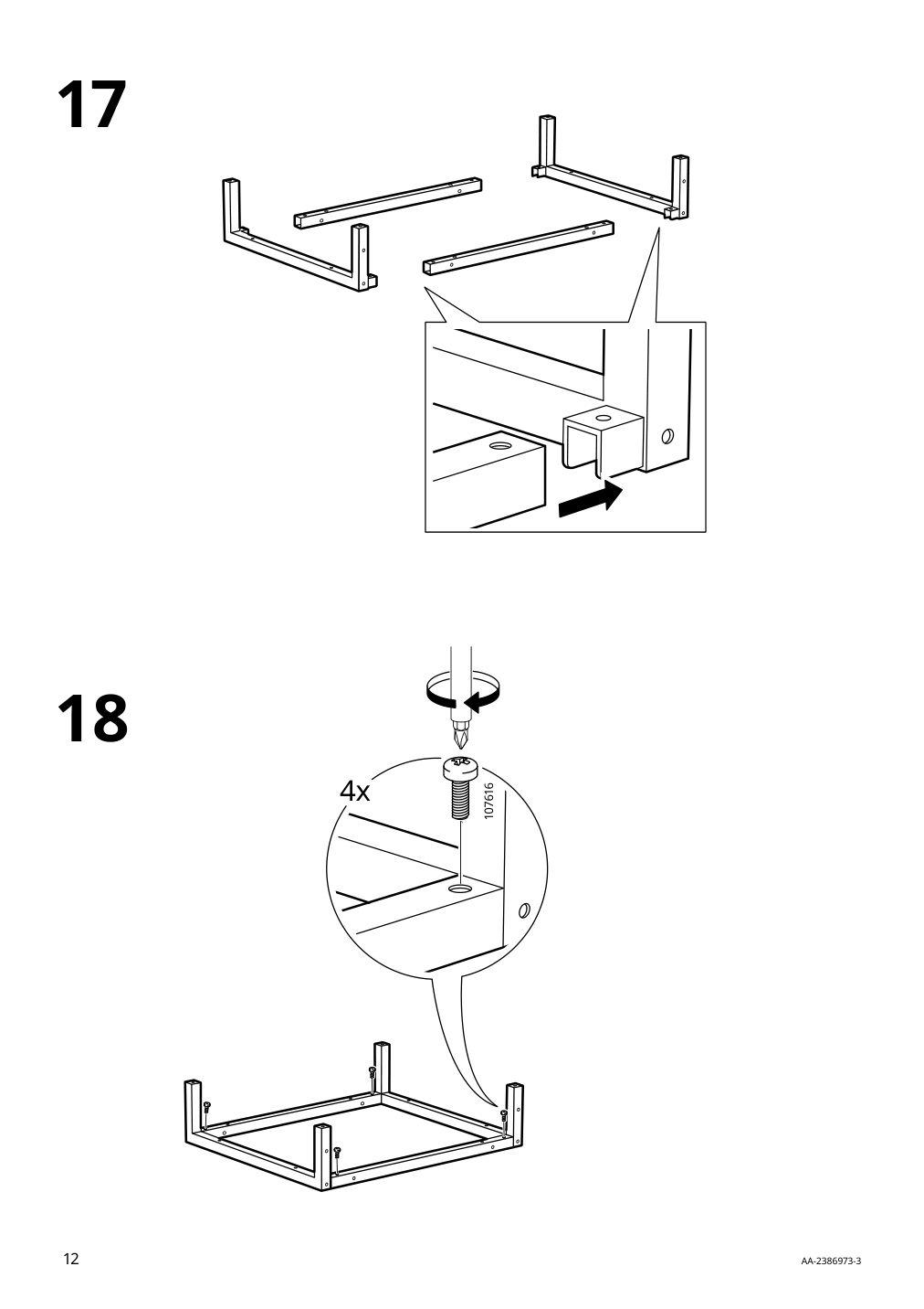 Assembly instructions for IKEA Yttervag nightstand gray brown | Page 12 - IKEA YTTERVÅG nightstand 804.993.97