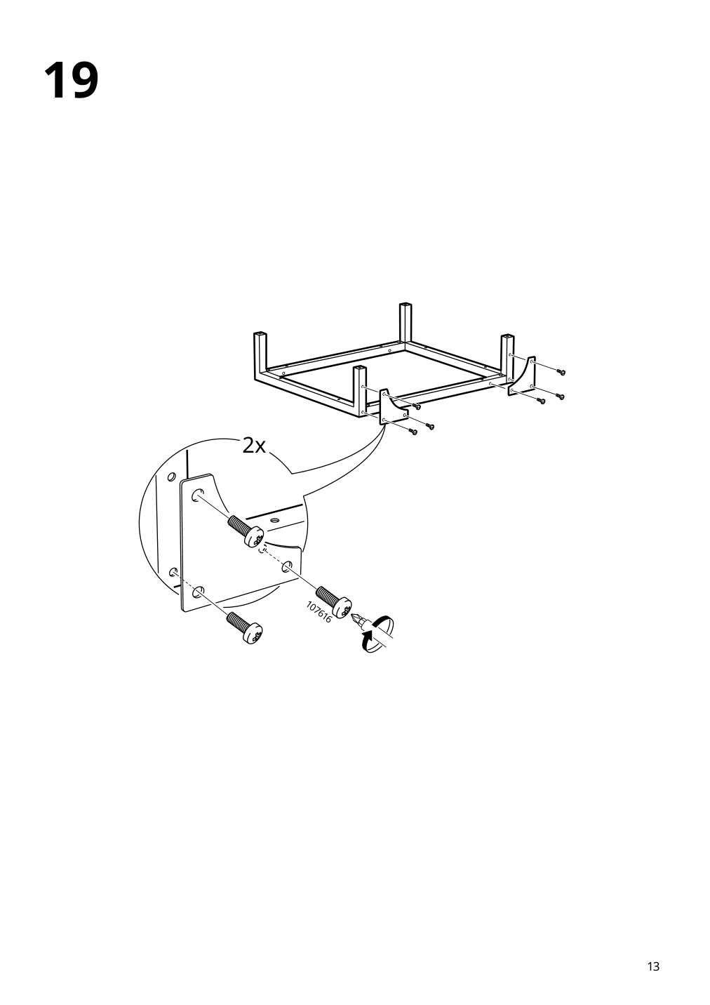 Assembly instructions for IKEA Yttervag nightstand gray brown | Page 13 - IKEA YTTERVÅG nightstand 804.993.97