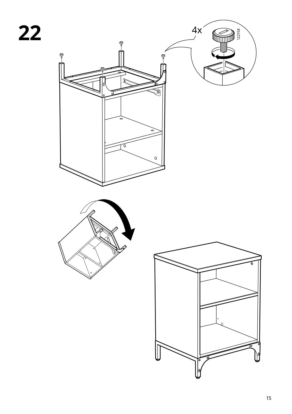 Assembly instructions for IKEA Yttervag nightstand gray brown | Page 15 - IKEA YTTERVÅG nightstand 804.993.97