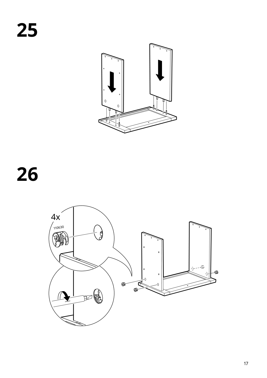 Assembly instructions for IKEA Yttervag nightstand gray brown | Page 17 - IKEA YTTERVÅG nightstand 804.993.97