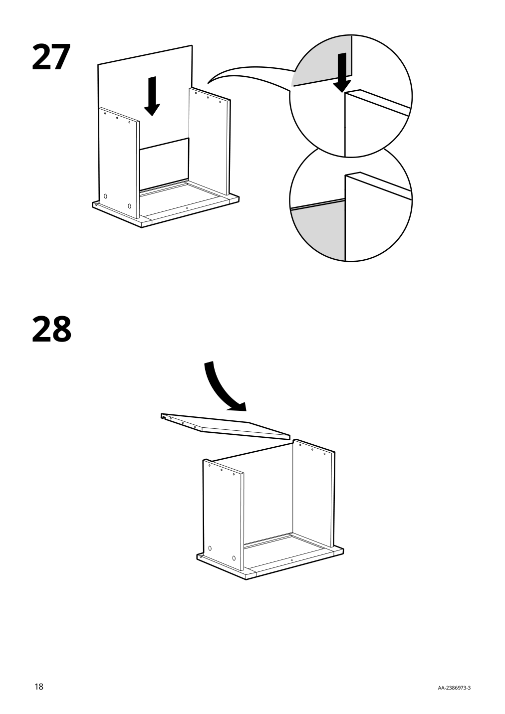 Assembly instructions for IKEA Yttervag nightstand gray brown | Page 18 - IKEA YTTERVÅG nightstand 804.993.97