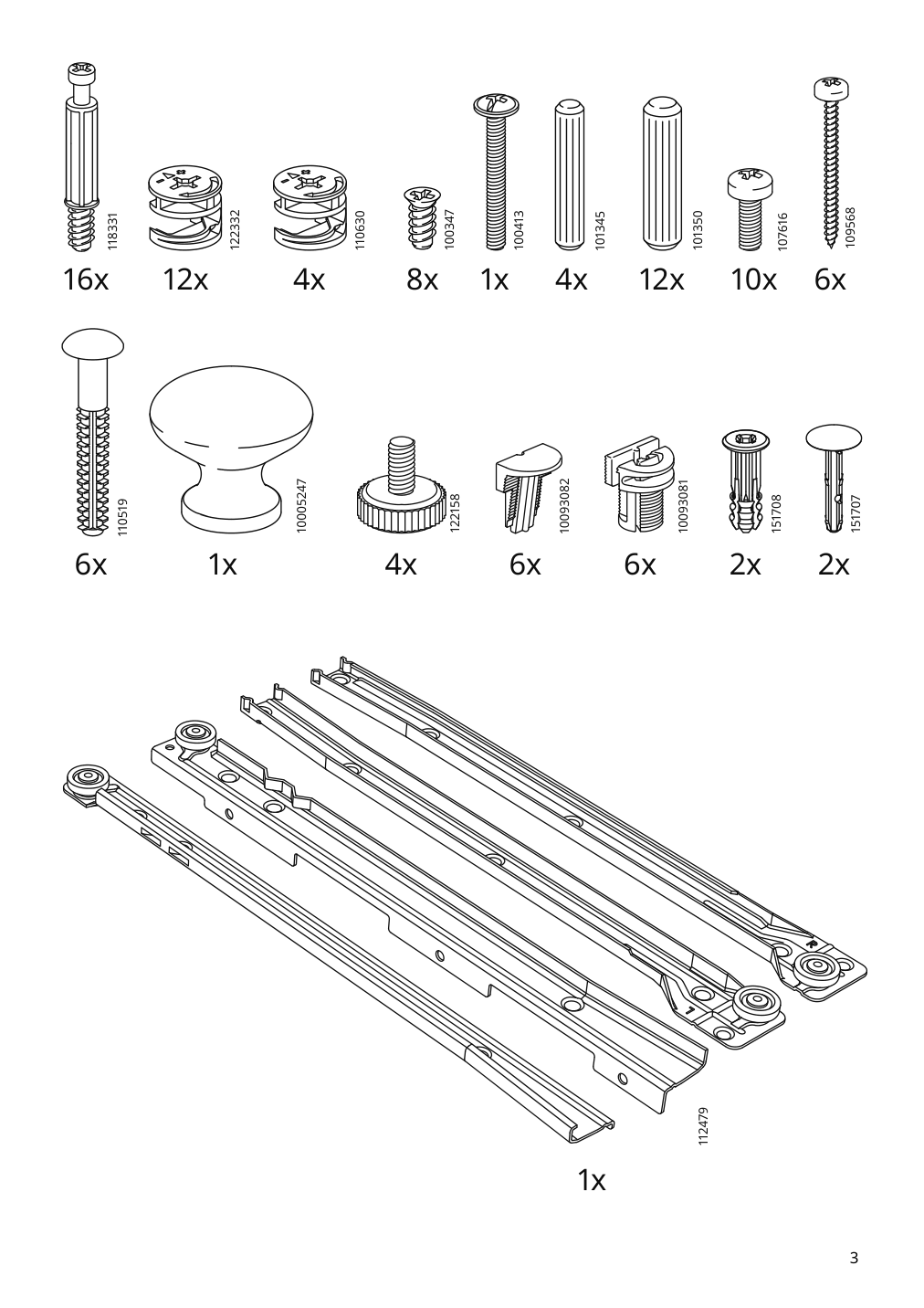 Assembly instructions for IKEA Yttervag nightstand gray brown | Page 3 - IKEA YTTERVÅG nightstand 804.993.97