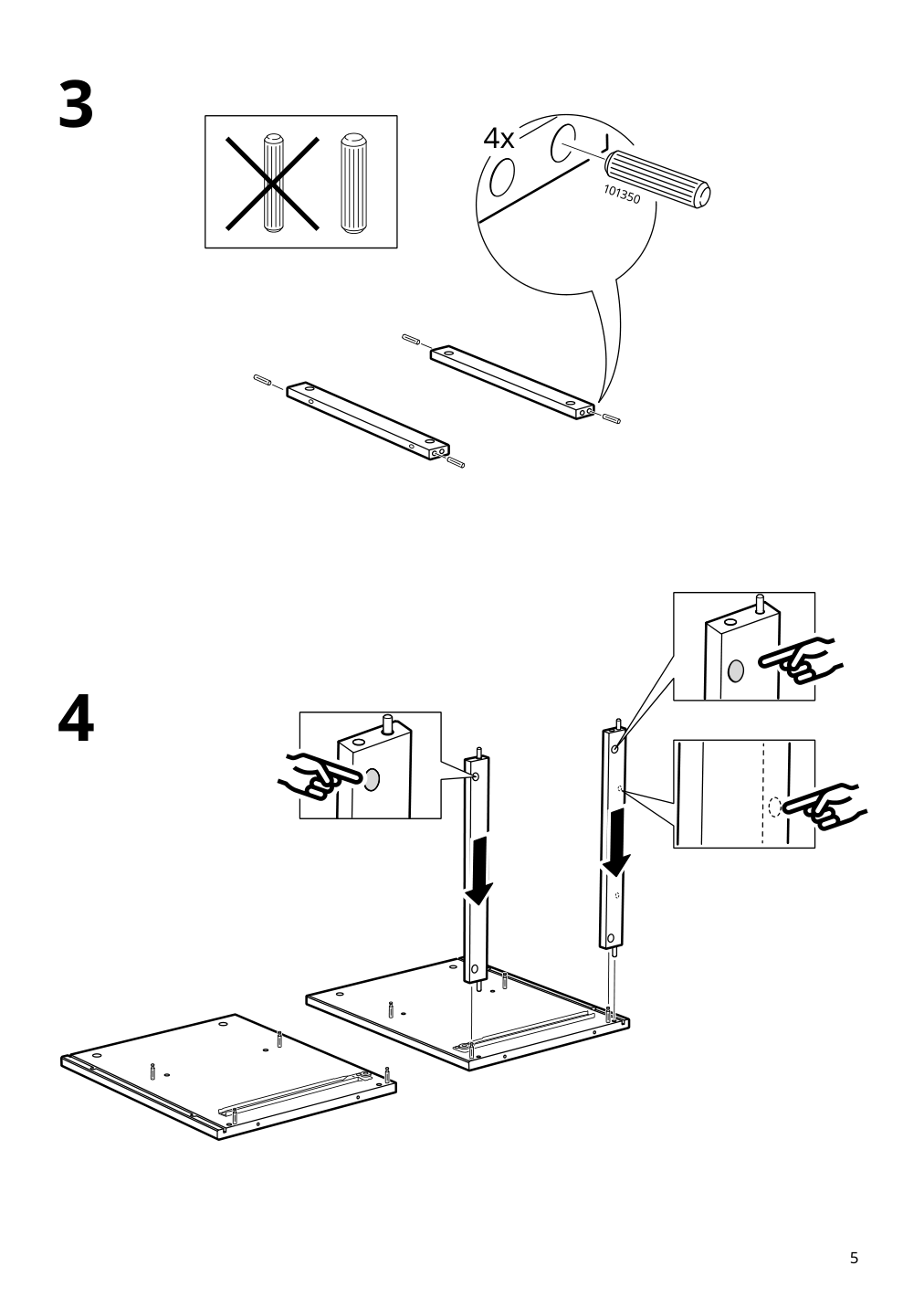 Assembly instructions for IKEA Yttervag nightstand gray brown | Page 5 - IKEA YTTERVÅG nightstand 804.993.97