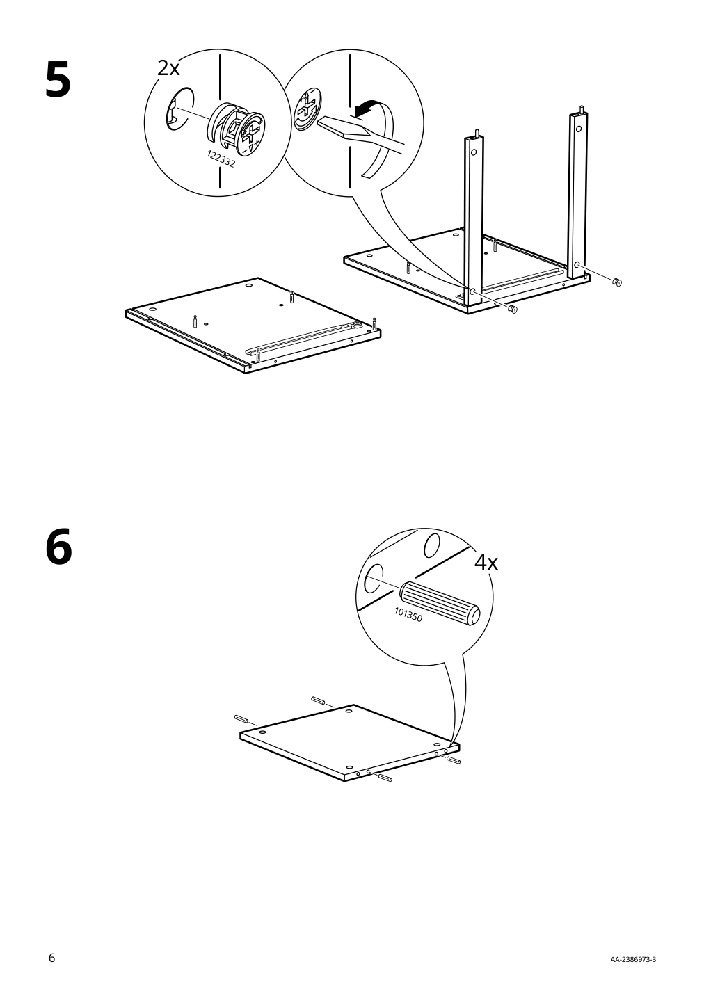 Assembly instructions for IKEA Yttervag nightstand gray brown | Page 6 - IKEA YTTERVÅG nightstand 804.993.97