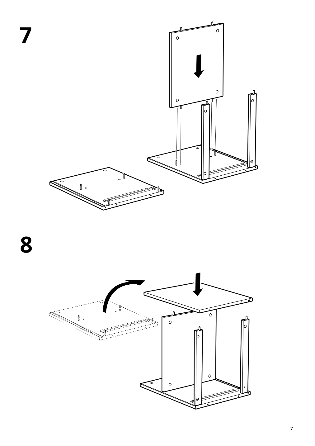 Assembly instructions for IKEA Yttervag nightstand gray brown | Page 7 - IKEA YTTERVÅG nightstand 804.993.97